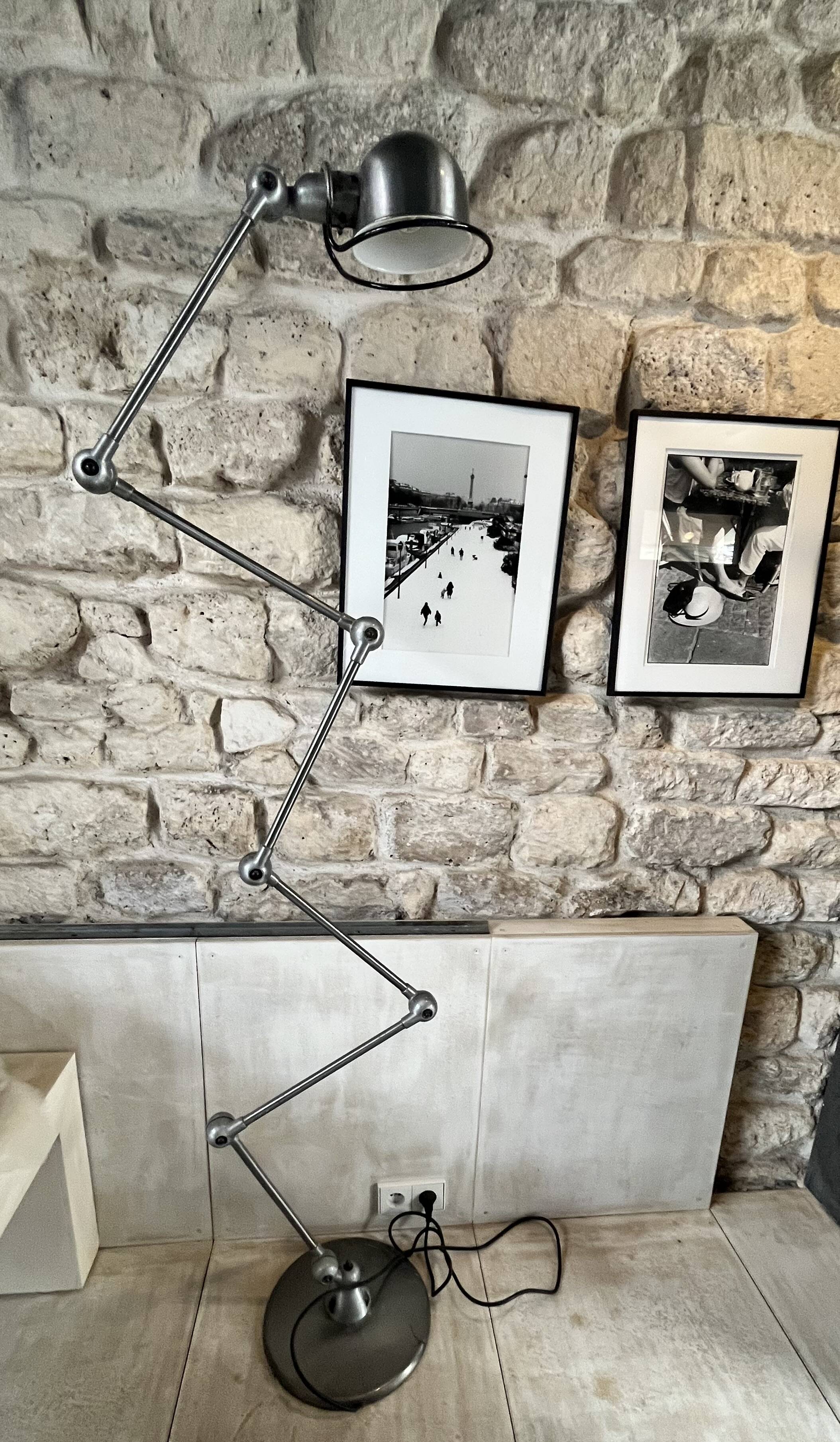 Zigzag Metal Loft Floor Lamp / 6 Arms - Max Height 240 cm