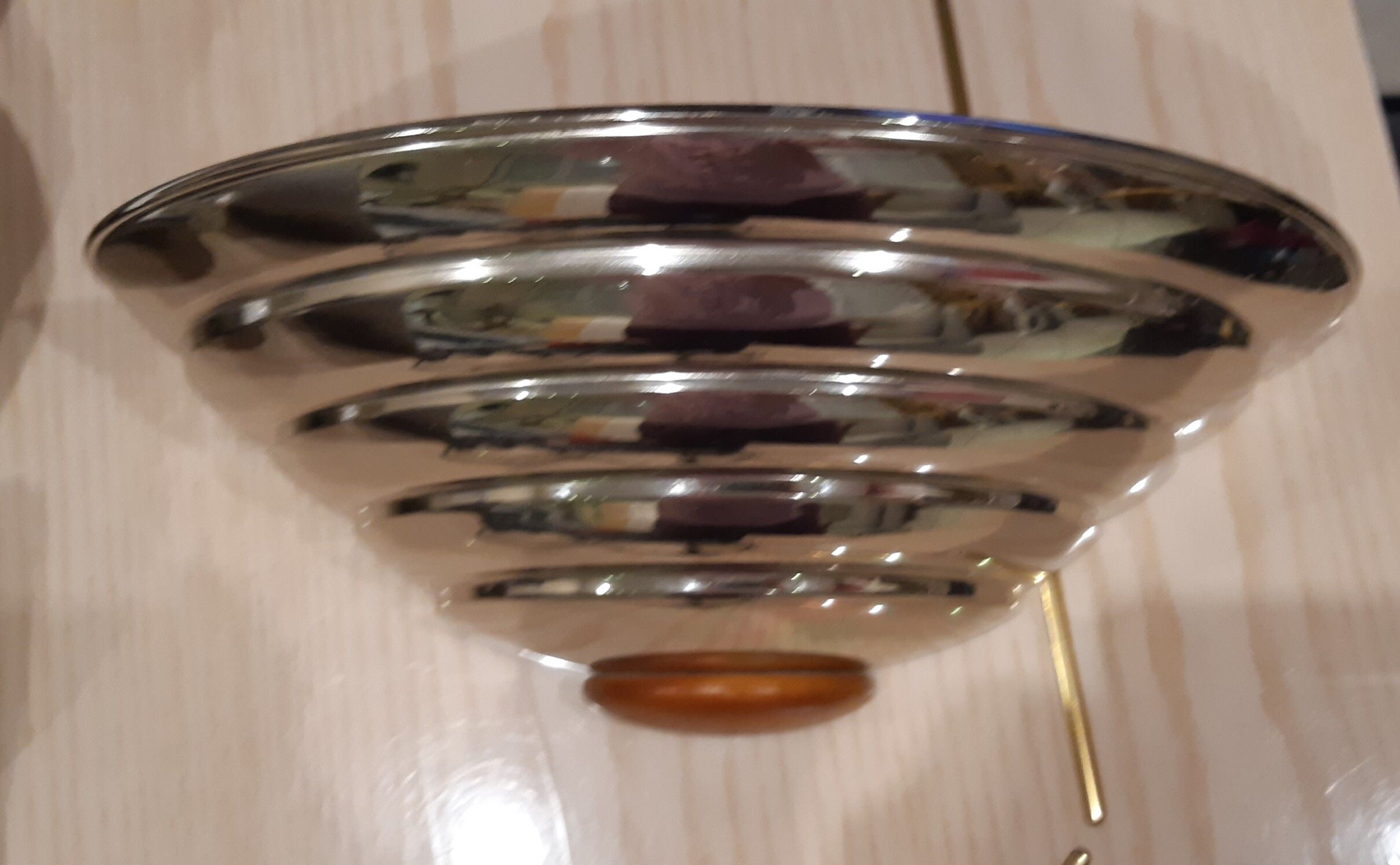 Chrome Art Deco sconce