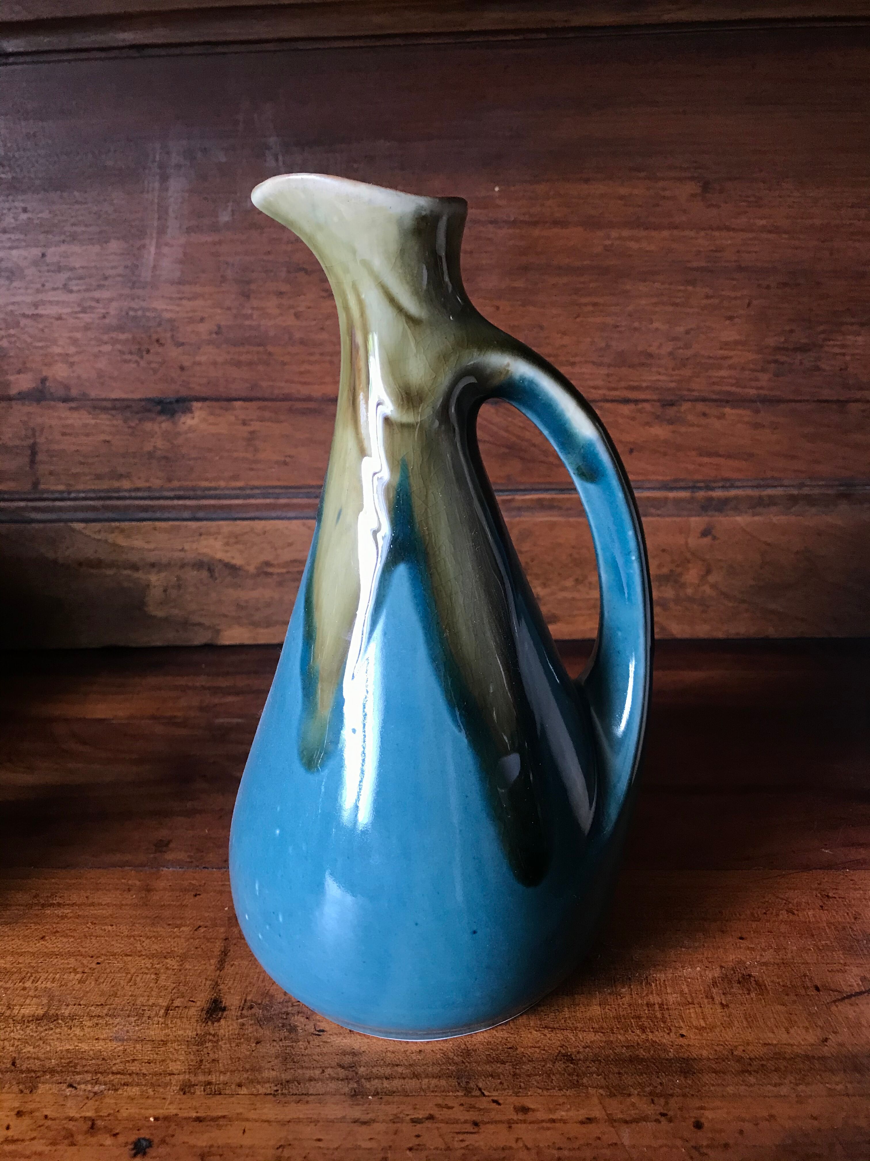 Denbac flamed sandstone pitcher