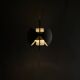 Vintage Danish Mid Century Louis Weisdorf White "Multi Lite" Pendant, 1960s