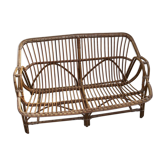 Rattan bench from the 1960s