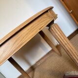 Table à manger extensible ovale Art Déco en bois