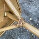Vintage 80s extendable oak veneer rattan table