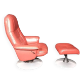 Vintage Swedish armchair and ottoman Anderssons