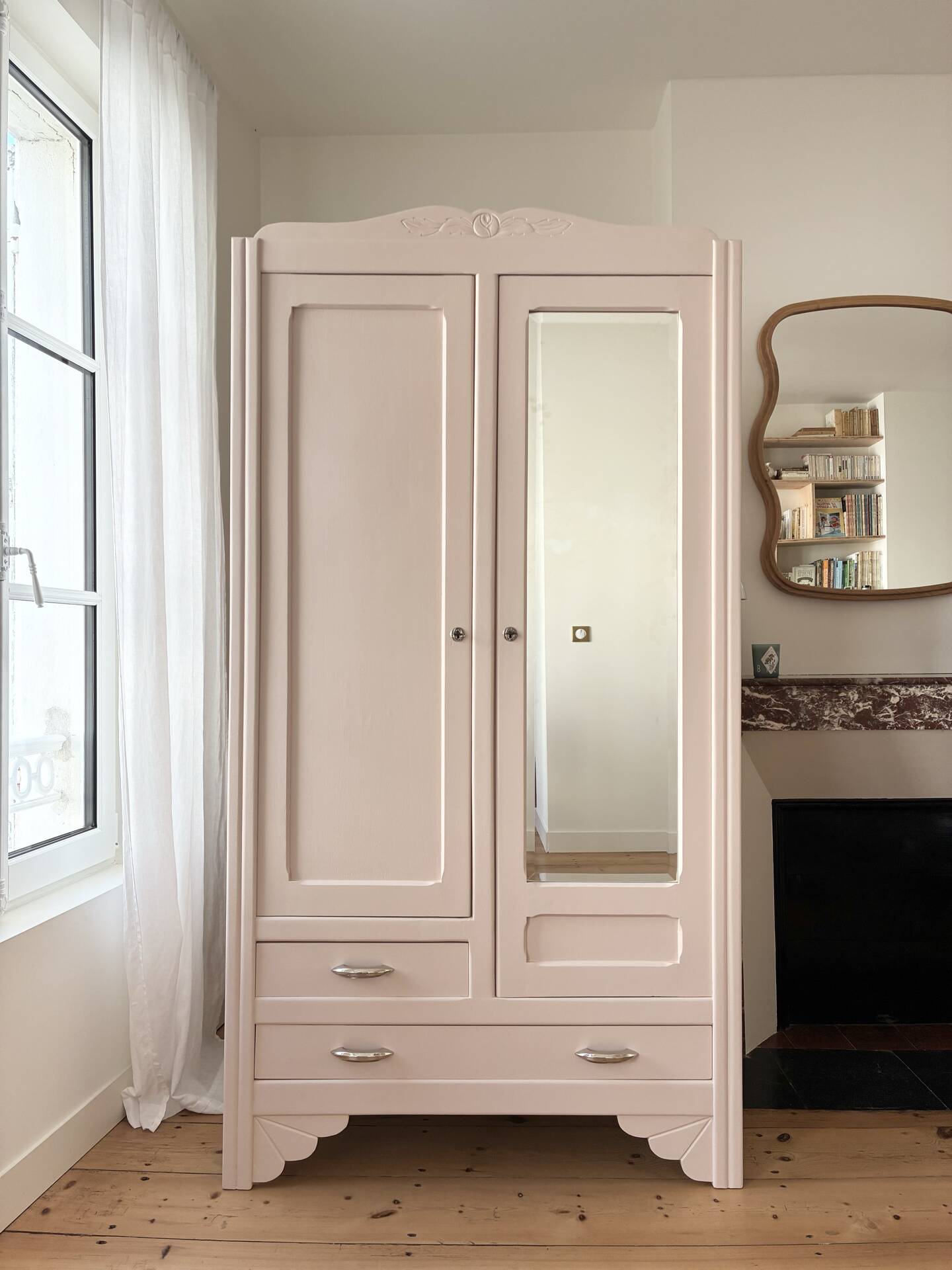 Colourful Art Deco wardrobe