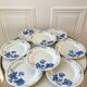 set of 8 St Amand dessert plates Gilbert model 50s