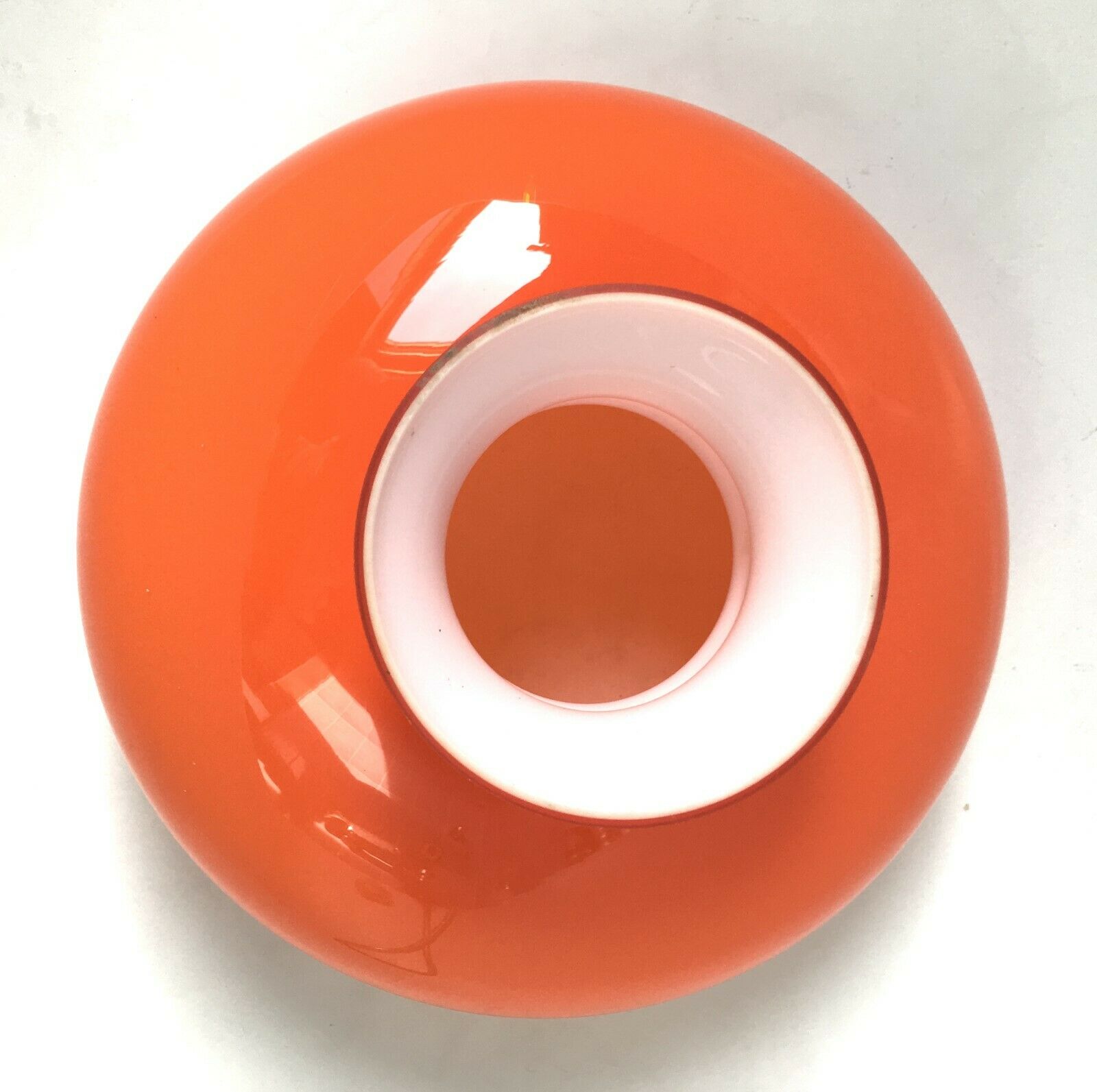 Vintage orange glass day blinds