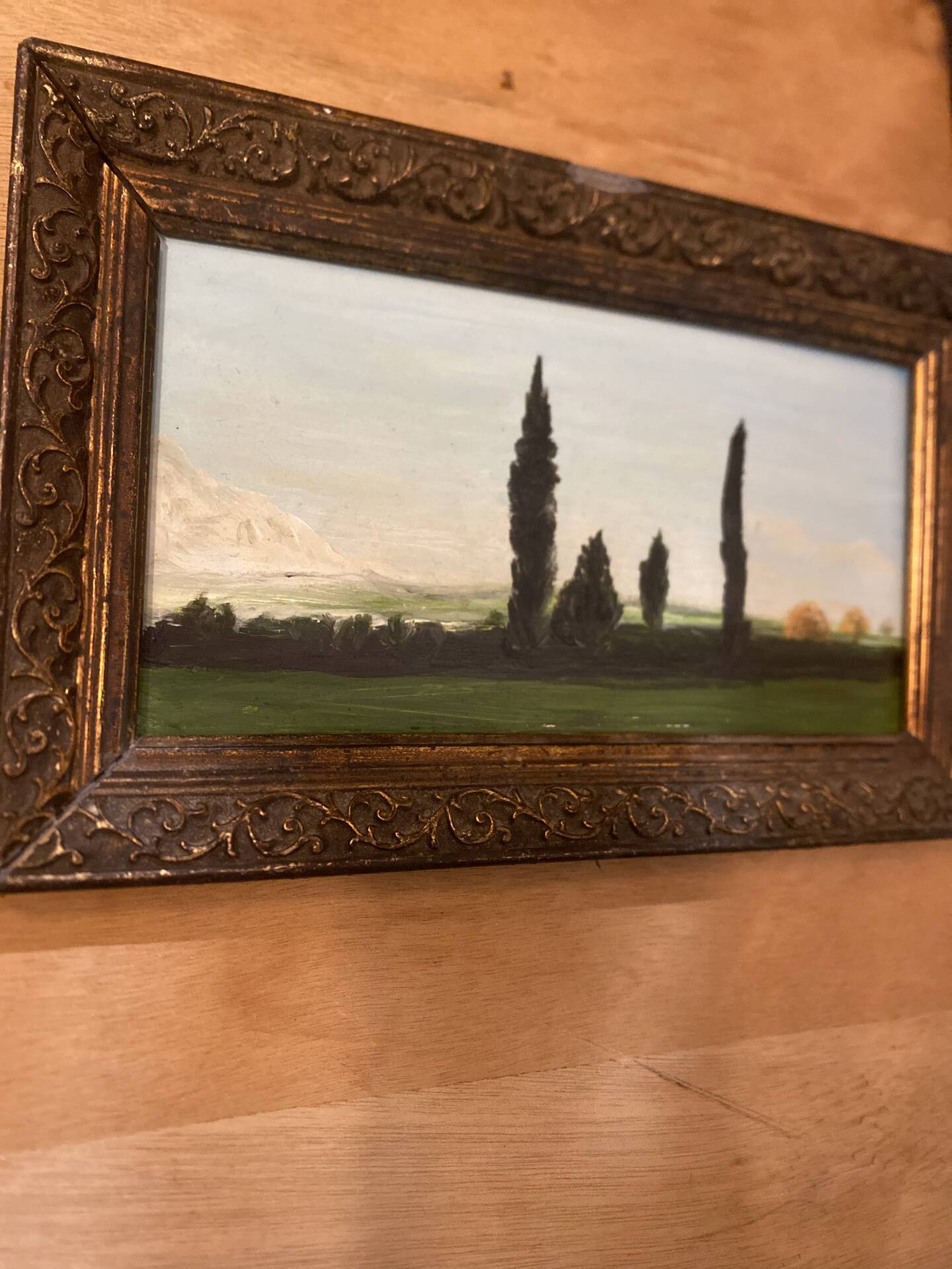 Landscape oil painting - French artist