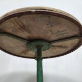 Marble marble and wrought iron vintage bistro table