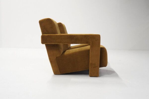 Fauteuils Utrecht 637 par Gerrit Rietveld pour Cassina, années 1990, ensemble de 2