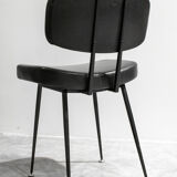 Scandinavian chair skaï foot compass 1969