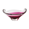 Coupe coquille ovale scandinave Sommerson rose fushia ancienne.