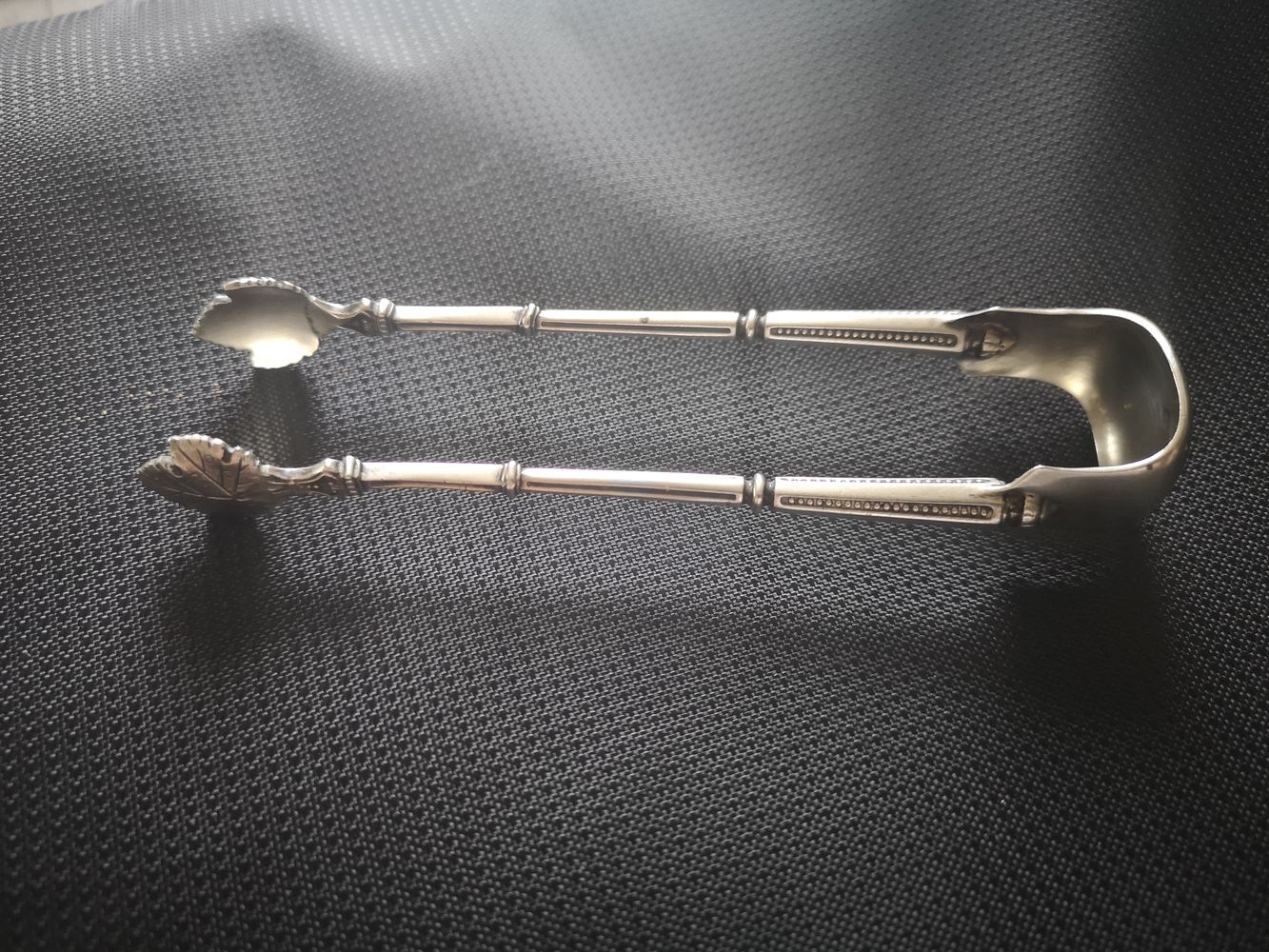 Sterling silver sugar tongs 19th century
