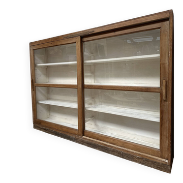 Large antique display cabinet