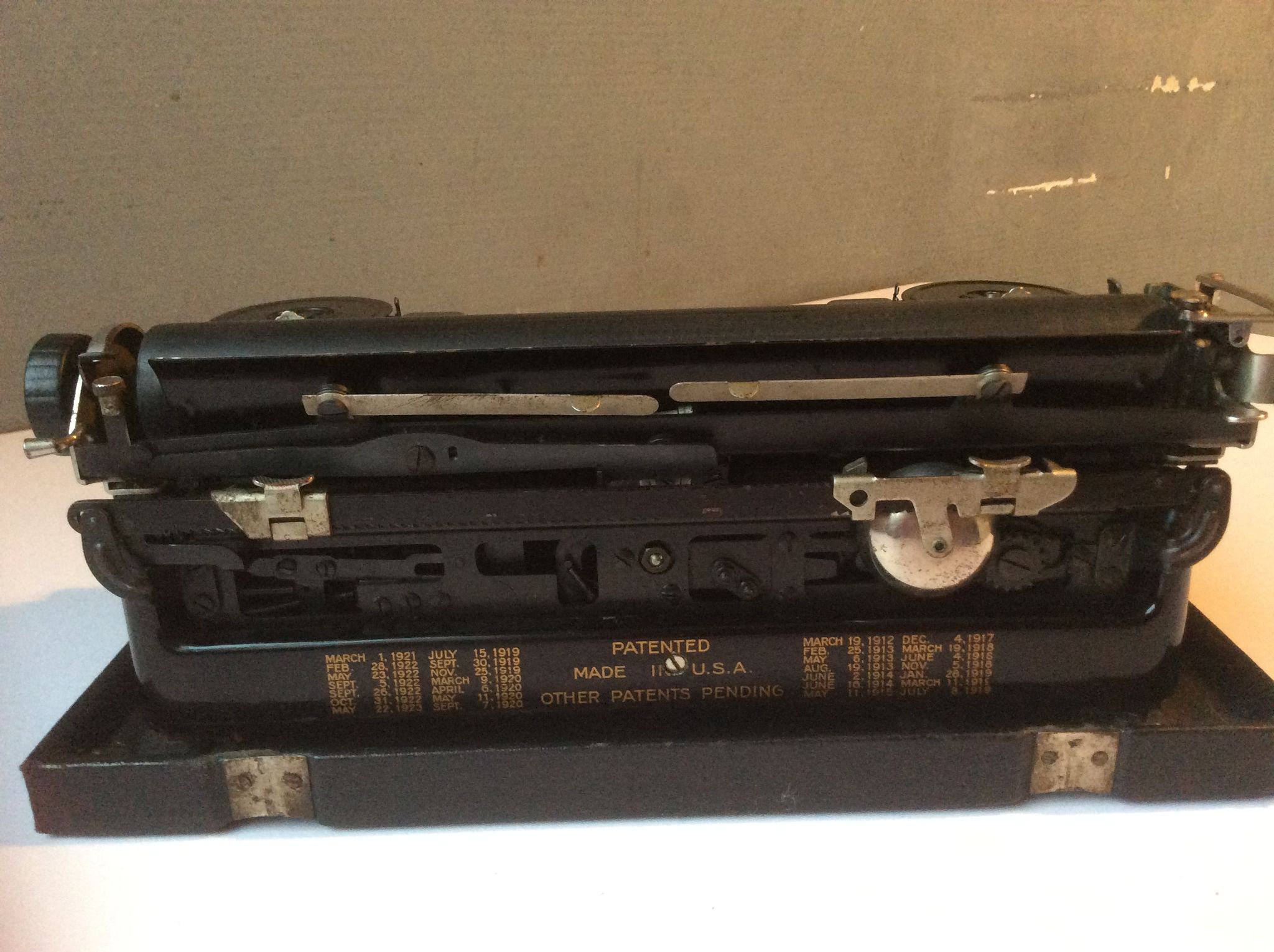 Typewriter Underwood portable Elliott - Fisher 3 Bank