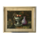 Still life oil on cardboard fruit compote