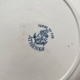 4 assiettes plates en terre de fer « Athènes » Clairefontaine