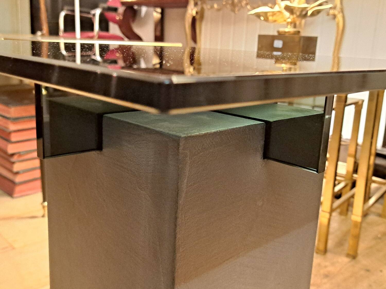 Pair of Roche Bobois side tables by L. Morgaine