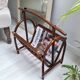 1970s rattan magazine rack