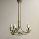 Antique gilded bronze empire chandelier original professionally rewired light
