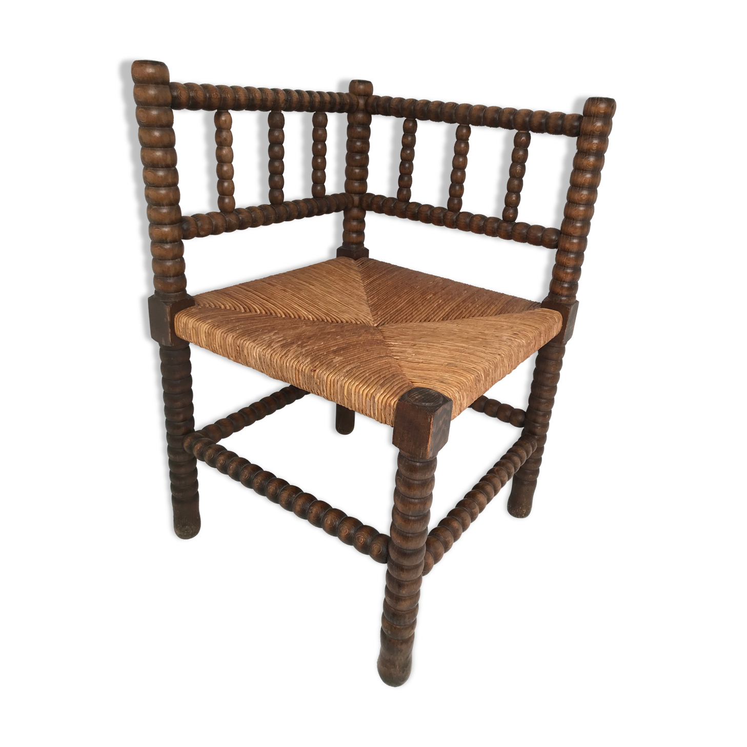 Fauteuil d'angle ancien vintage