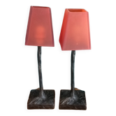 Pair of Art Nouveau style lamps
