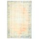 1970s Vintage Turkish Oushak Handmade Wool Cotton Orange Area Rug  193x302