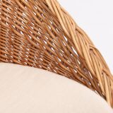 1970’s Vintage Danish design wicker lounge chairs