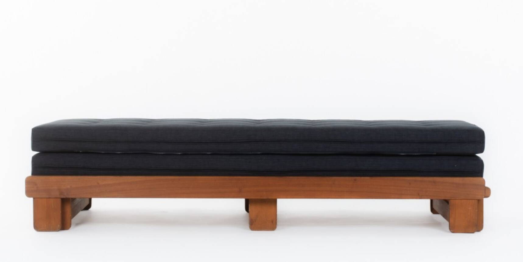 Vintage oak convertible bench by Alain Gaubert