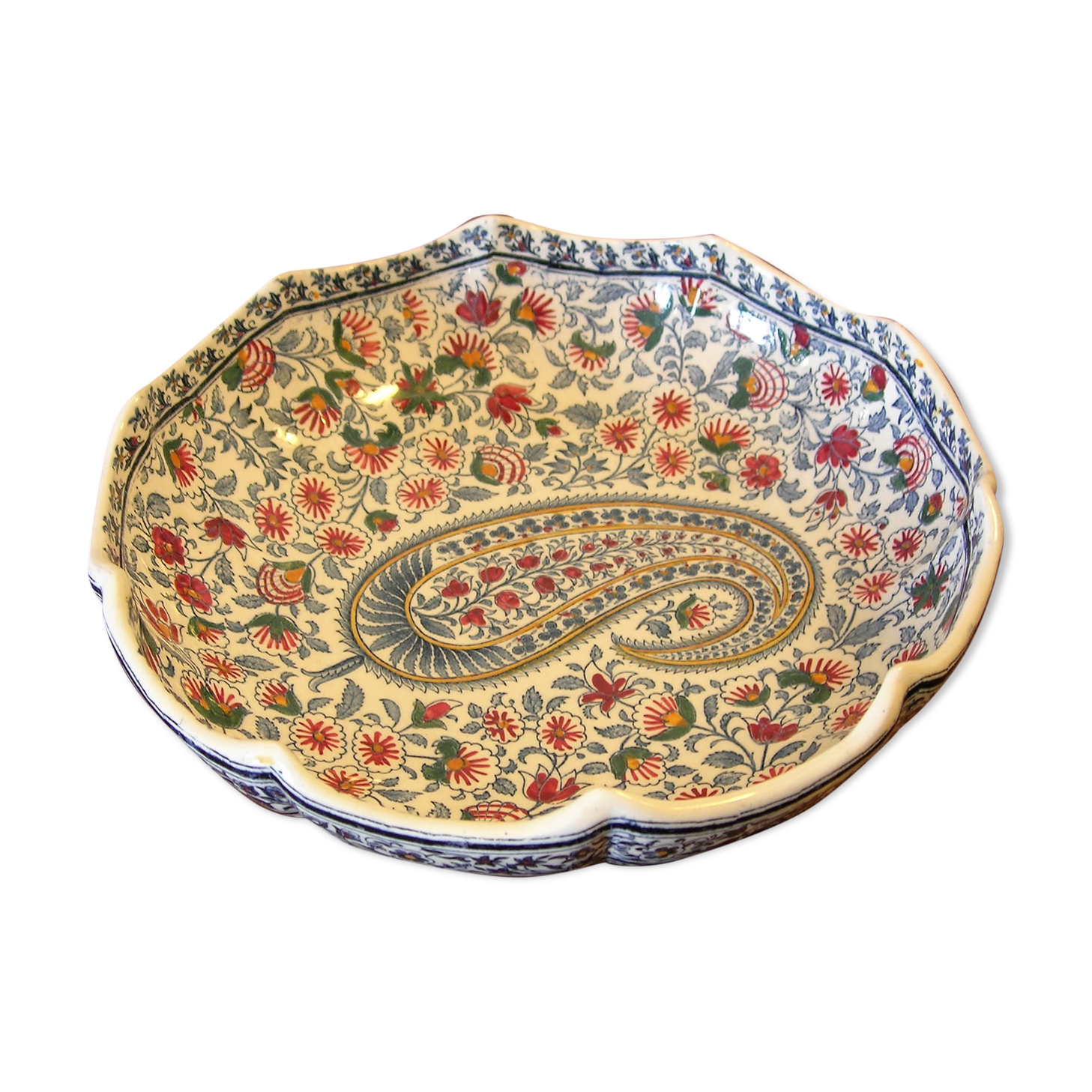 Dish in Gien earthenware