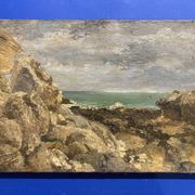 Johan Adolf HAMMES (1905-1994), Le Mauvais temps aux Pierrières, huile