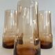 Set de 6 verres ambrés