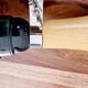 Vintage clamp lamp - Wood and metal - 70s