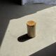 Small orange petrified wood side table H28 D18 - 3332