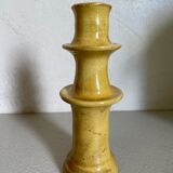 Ceramic candle holder Tamegroute yellow new