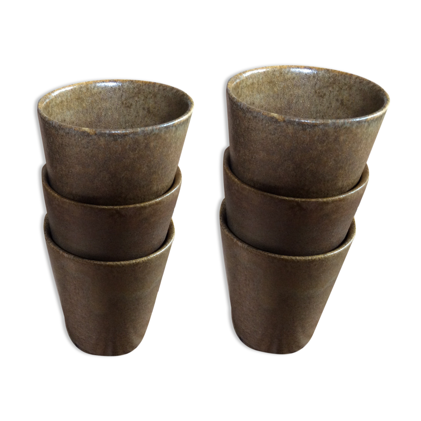 Series of sandstone cups