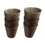 Série de tasses en grès