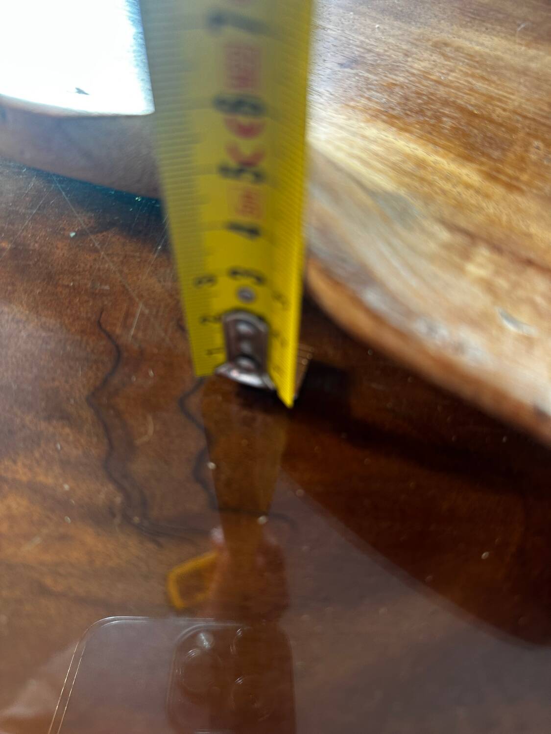 Fruit bowl, handcrafted pocket emptier in solid wood.