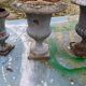 Lot of 6 Medici Cast Iron Vases from Charleville - Mézières 1900