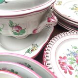 Luneville half porcelain table service