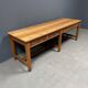 Grande table à draperie en bois antique