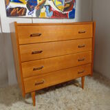 Vintage dresser of the 60s in light wood