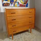 Vintage dresser of the 60s in light wood