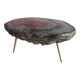 Arty Coffee Table by Von Pelt Atelier Handmade with Rare Geode Shape