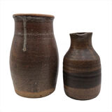 Deux carafes en grès anciennes