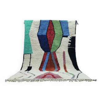 Tapis bereber fait main _tapis artisanal 100%laine biologique
