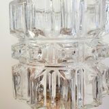 Vintage table lamp, brass foot and glass globe