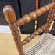 Chaise enfant corde et bois tourné