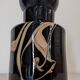 Flacon ou vase XL de Bob le Bleis pour la verrerie Maure Vieil, France 1970