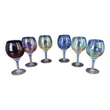 Murano: Vintage wine glasses series with twisted stem